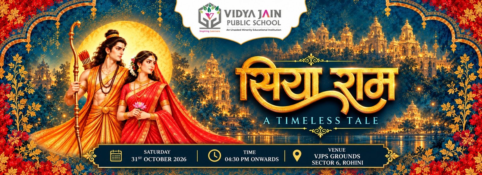 Vidya Jain Public School - Annual Fest 2026 - Siya Ram: A Timeless Tale - 31st October 2026
